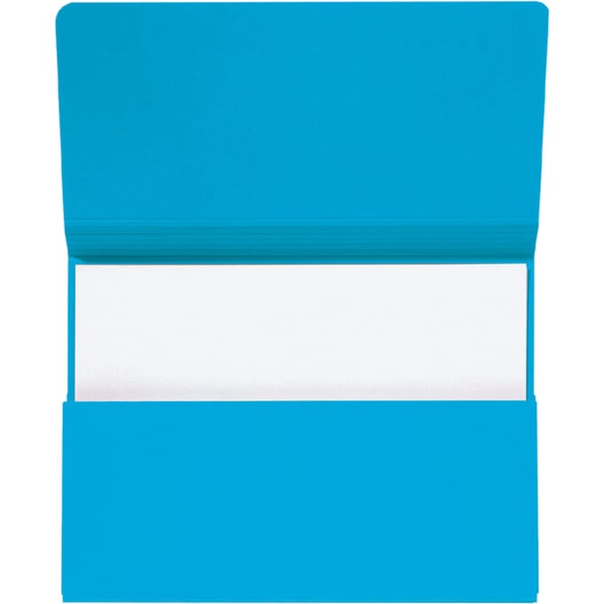 Pocketmap Secolor folio 100% gerecycled karton 250gr blauw