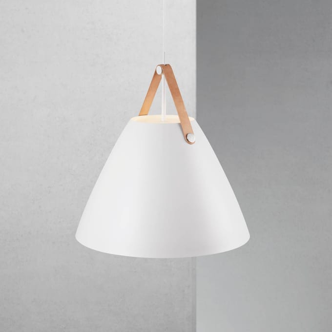 DFTP by Nordlux Hanglamp Strap met metalen kap Ø 48 cm wit
