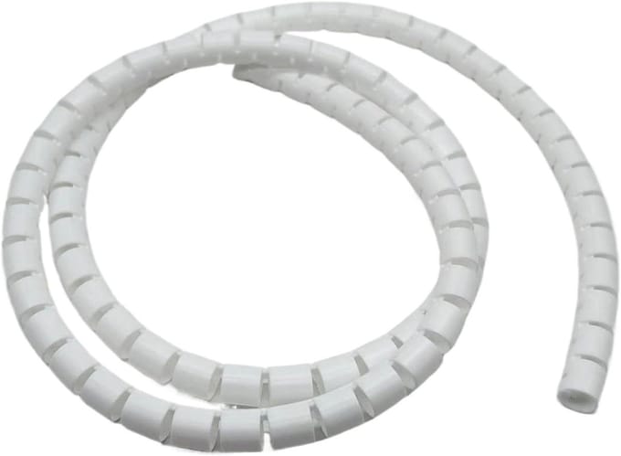 Spiraal Kabel Organizer - Draad Beschermer - Kabelbeheer Thuis - Flexibel Ontwerp - 2 Meter - Wit