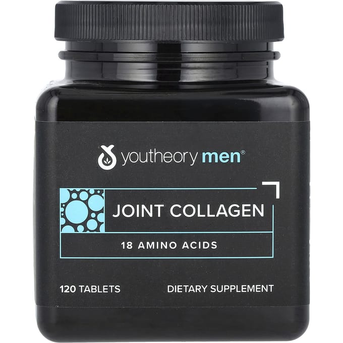 Youtheory, voor mannen, gewrichtscollageen, 120 tabletten