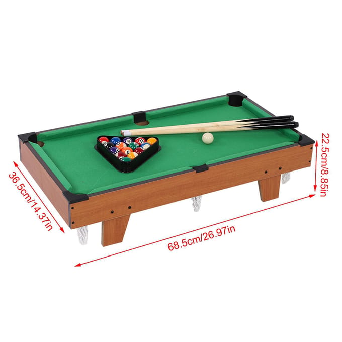 Mini Pooltafel Kinderen Kinderen Snooker Biljart Set Keus Ballen voor Binnensporten wit