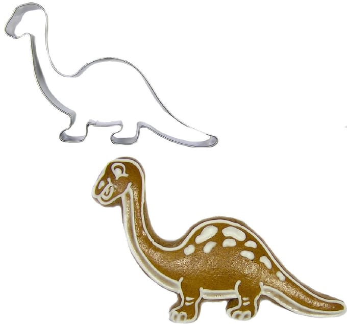 BrandNewCake Uitsteekvorm Dino Brontosaurus RVS 10cm
