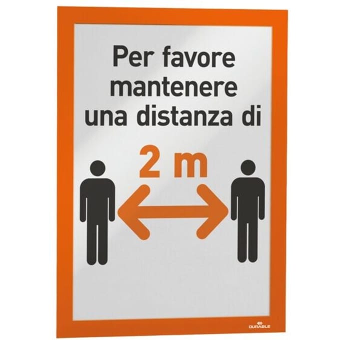 Informatiekader Duraframe - A4 formaat - oranje - 10 stuks