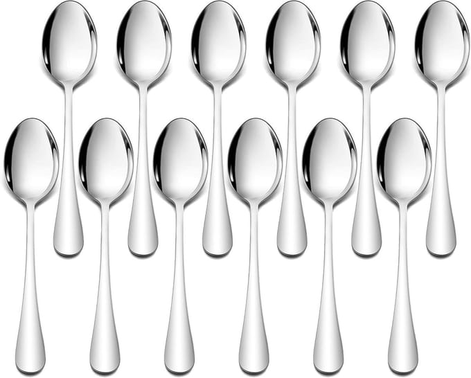 Set van 12 Soeplepels - Ideaal voor Soepen, Stoofschotels en Salades