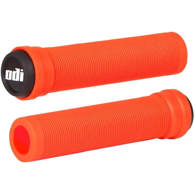 Fietsstuurgrepen, ergonomisch, rood, 135 mm