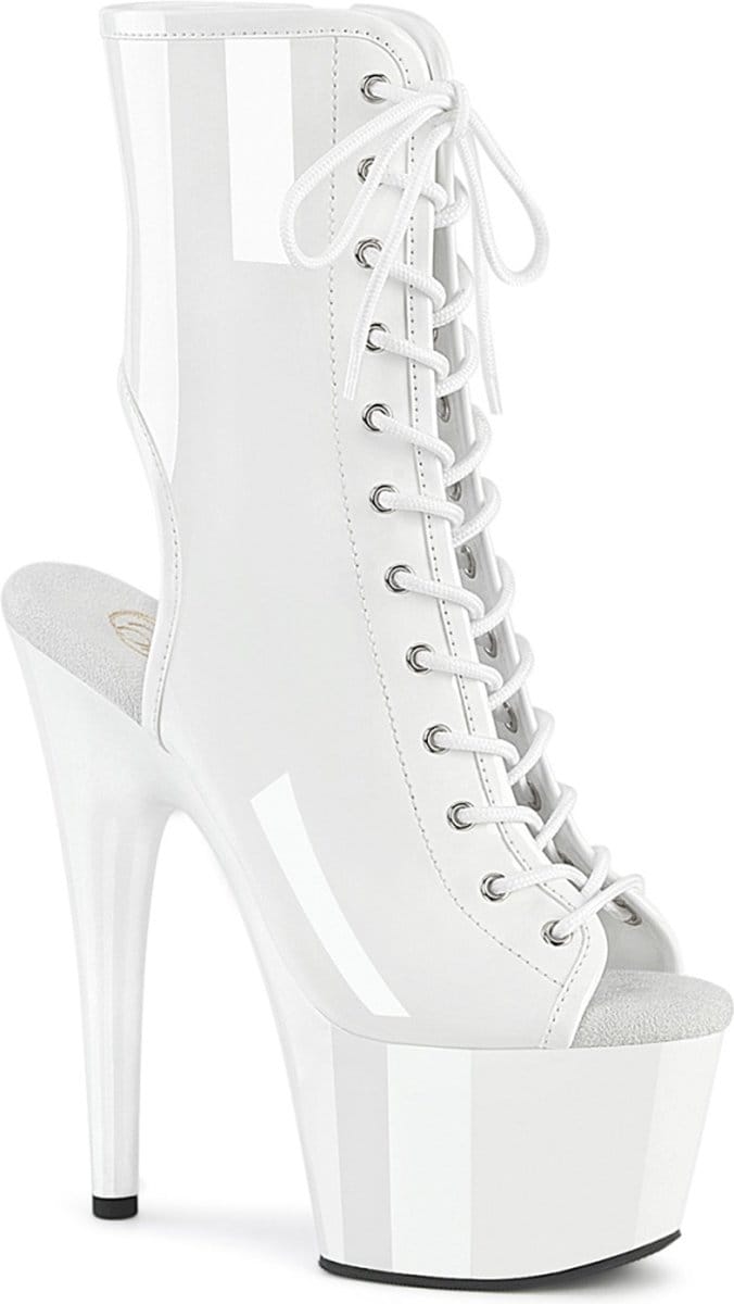 Pleaser - ADORE-1016 Plateau Laarzen - US 7 - 37 Shoes - Wit