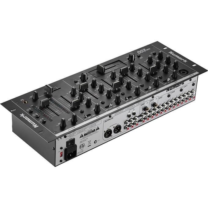 Professionele 5-kanaals DJ-rackmontage stereomixer mengpaneel gray