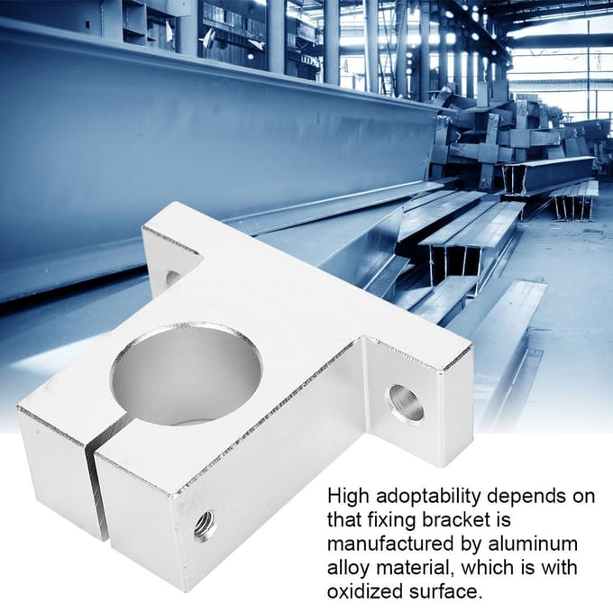 2 stuks Asbeugel Bevestiging Aluminiumlegering Hardware Accessoire SK 20 voor Zware Belasting white
