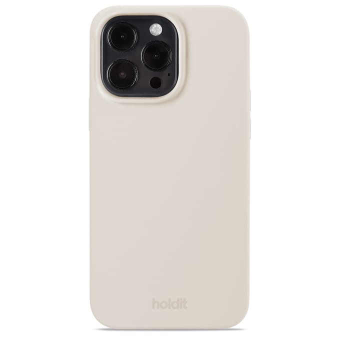 Holdit Silicone Case geschikt voor Apple iPhone 15 Pro Max - Light Beige