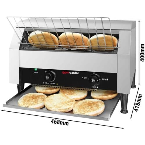 GGM Gastro Durchlauftoaster - 2,6 kW - ca. 300 Toasts/h Grijs