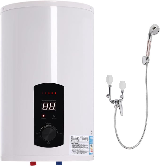 Elektrische Warmwaterboiler 30L - Compacte Verticale Boiler voor Keuken - 2000W
