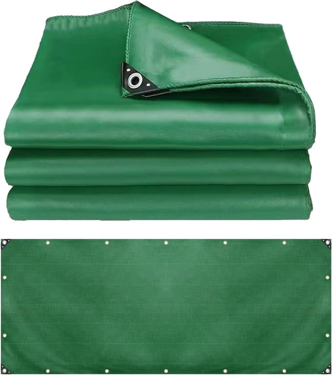 Dekzeil - Waterdicht zeil - Buiten beschermen - Scheurbestendig PVC - 0.5x35.5 m - Groen
