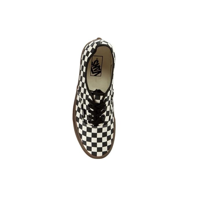 Vans Authentic Damier - Noir Gomme Baskets Unisexe Blanc VN0004MKIBB 43 black