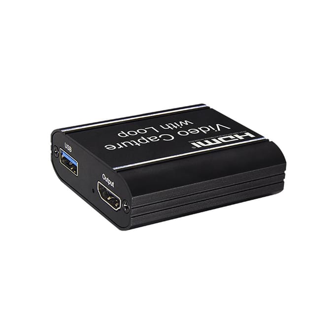 Video Capture Card met Loop-out USB 3.0 Capture Card Live Streaming Video Converter 4K Input zwart