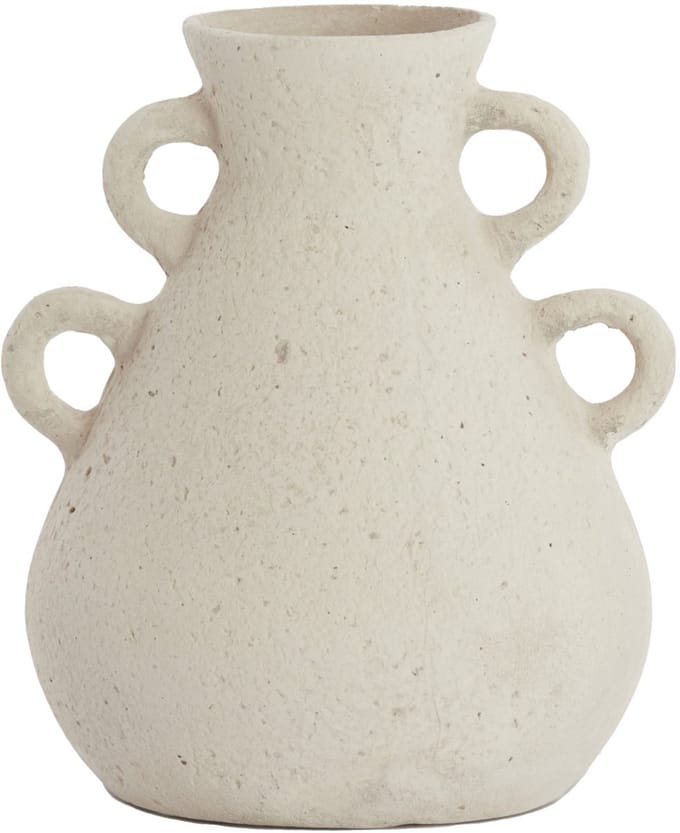 Light & Living hoge vaas ZEPHAN mat crème – Ø28,5x35 cm