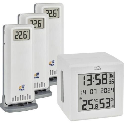 TFA Dostmann TFA.me Starter Set 35.8113.02 Draadloze thermo- en hygrometer Wit