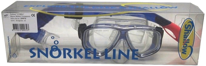 Shallow Duik-set lybra blauw transparant middel