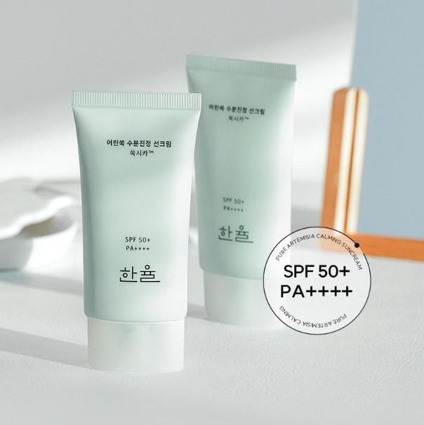 [HANYUL] Pure Artemisia Calming Suncream SPF 50+ PA++++ 50ml white