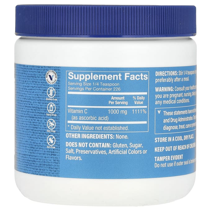 The Vitamin Shoppe, Vitamine C Poeder, 8 oz (227 gr)