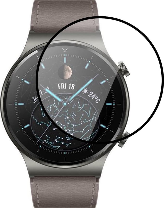 Screenprotector geschikt voor Huawei Watch GT 2 Pro - Full Screen Protector