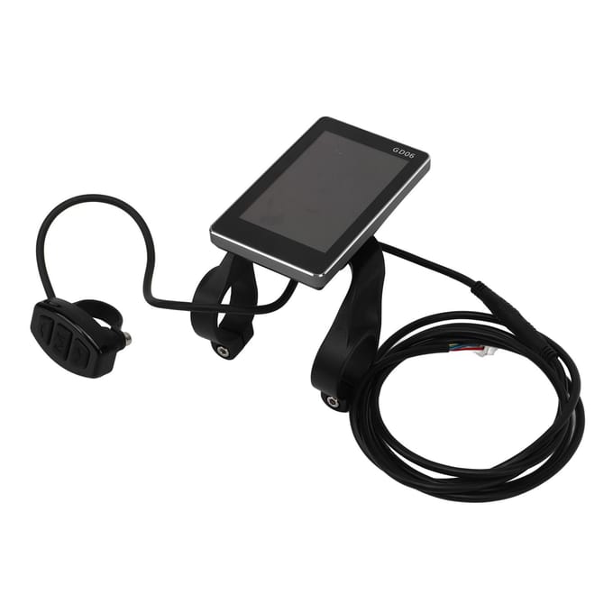 15A DC36V 48V Elektrische Fiets Controller Display Set met Remhendel Draaihendel PAS Magnetisch black