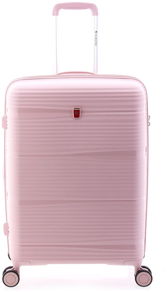 Gladiator Bionic Middelgrote Koffer - 65 cm - 65/80 liter - Expandable - TSA slot - Eco Friendly Recyclebaar PP - Roze
