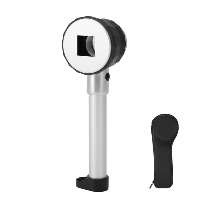 Handheld 10X Vergrootglas Loep 3 LED's Optisch Glas met Meetschaal Sieraden Vergrootglas