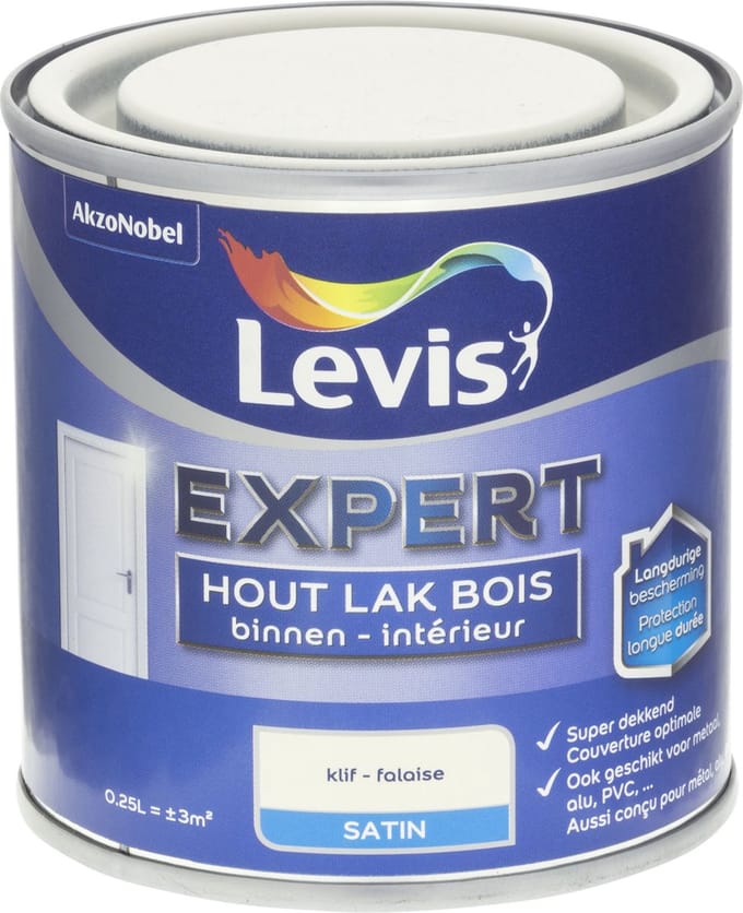 Levis - Expert Hout Lak Binnen Satin - Klif - 0,25 L