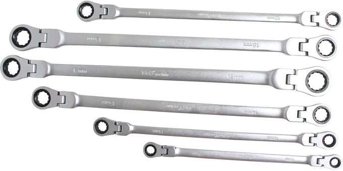 BGS Ratel Knie Ringsleutelset | 8 - 19 Mm | 10-dlg