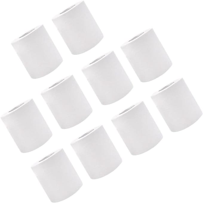 Keukenpapier Rollen - Papieren Tissues - Huishoudelijk Gebruik - Sterk Absorberend - 10 Rollen - Wit