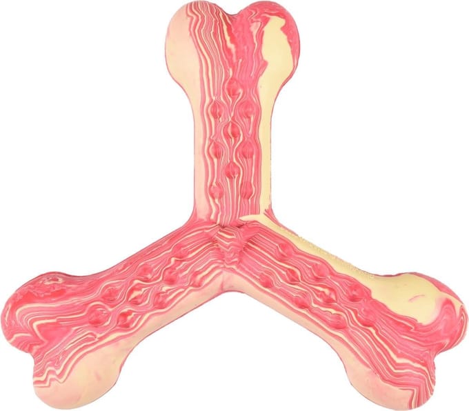 Hondenspeelgoed Saveo trippel been - Roze - 12.5 x 11 x 3 cm