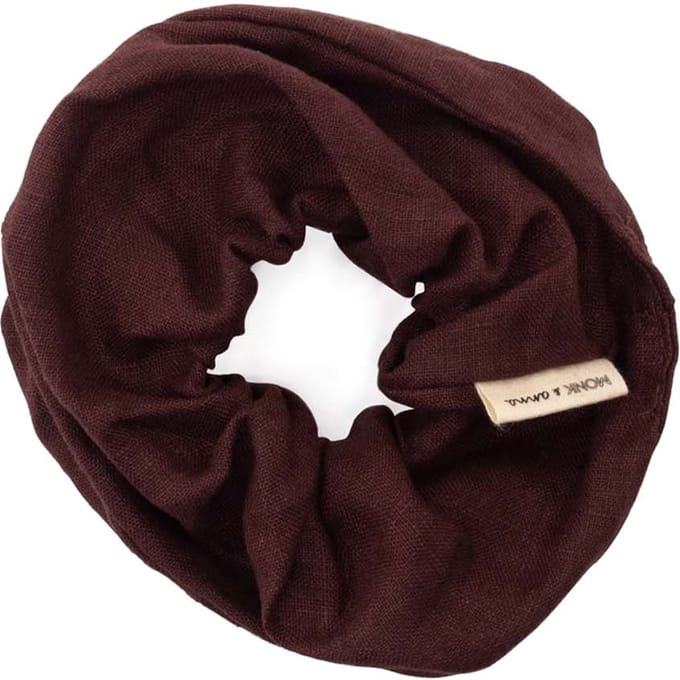 Monk and Anna - Scrunchie • linen • mahogany