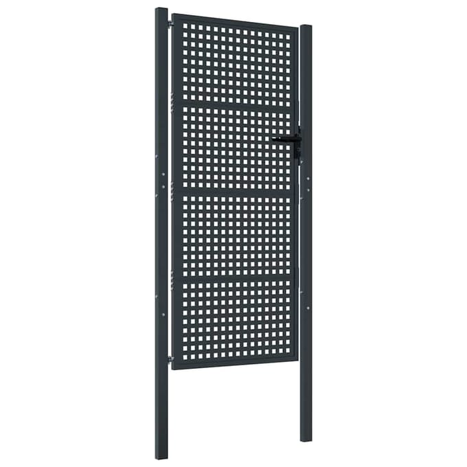 Vidaxl Portail de Jardin, Anthracite, 105X250 Cm, Acier