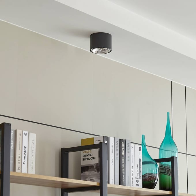 Arcchio - buitenspot - 1licht - Aluminium, metaal - H: 8.5 cm - GU10 - donkergrijs