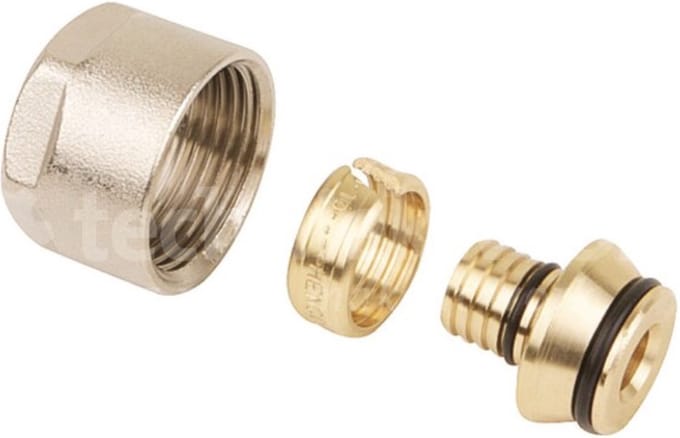 Thermrad Klemkoppeling 3-delig euroconus 3/4"x16mm (2 Stuks)