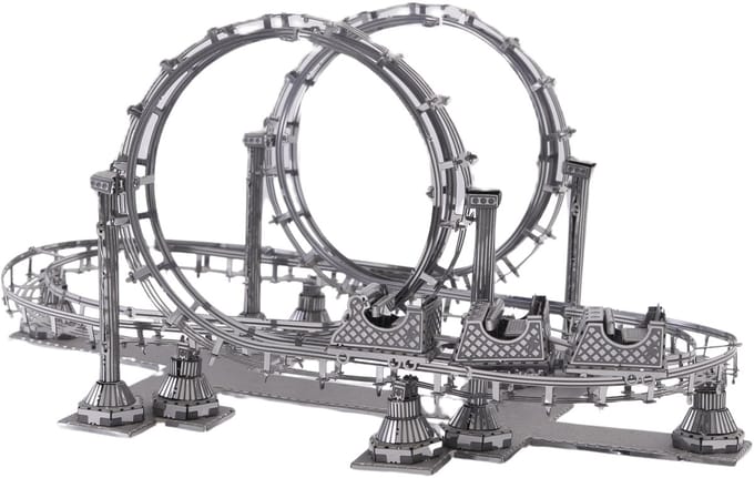 Bouwpakket Modelbouwpakket Rollercoaster Achtbaan- metaal