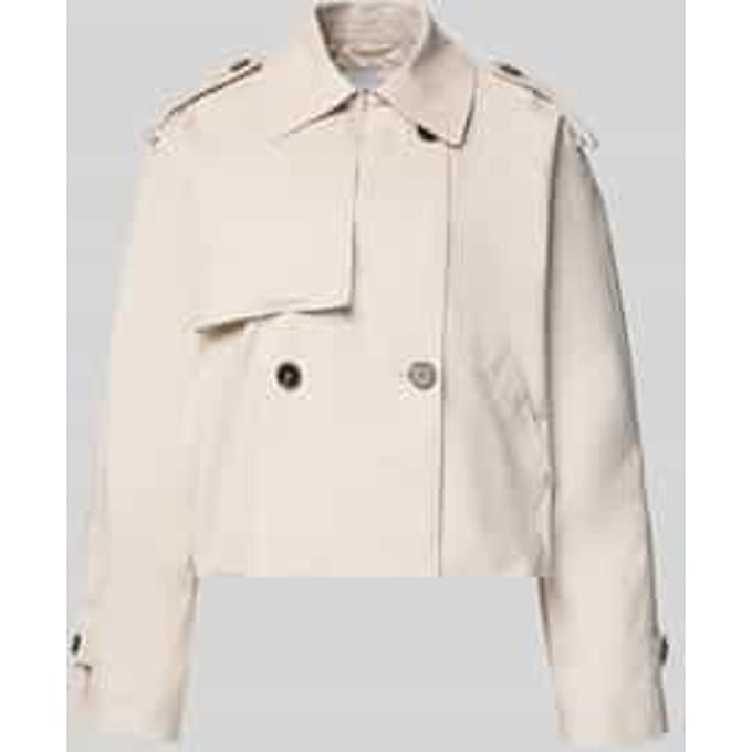 Trenchcoat met platte kraag Model 'Hawena'