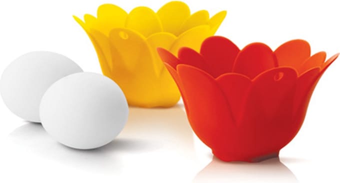 Silicone Zone ToolZone Gadget n Tools - Eierpocheerset 2-delig - Geel/Oranje
