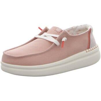 HEYDUDE Wendy Rise Veterschoenen roze Canvas - Dames - Maat 37