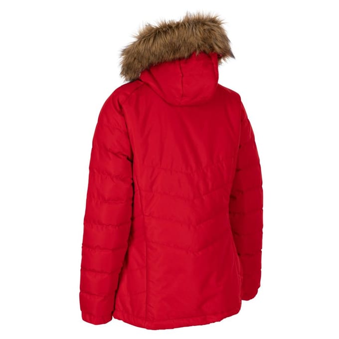 Trespass - Dames Nadina Waterbestendige Gewatteerde Jas (Rood)