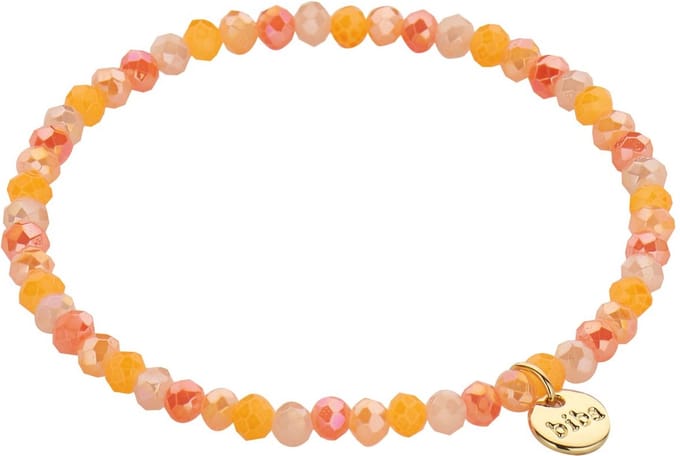 Biba Kralen Armband Mix Oranje | 4 mm