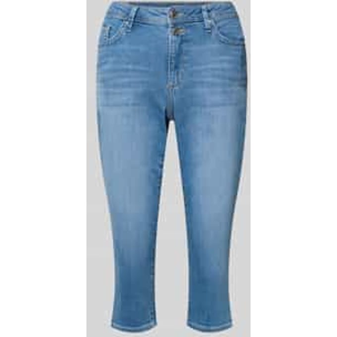 Slim fit caprijeans van katoenmix model 'BETSY'