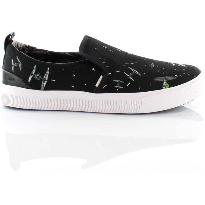 Toms x Star Wars Trvl Lite Black Space Print Slip On Trainers - Dames