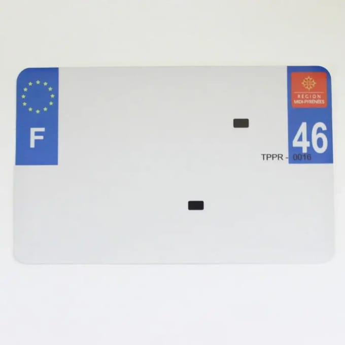 Blanco PVC nummerplaatstrip Top Plaq 46