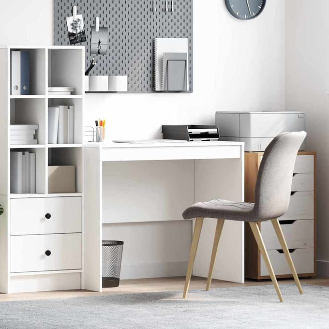 vidaXL - Bureau - Wit - 90 - x - 50 - x - 76 - cm
