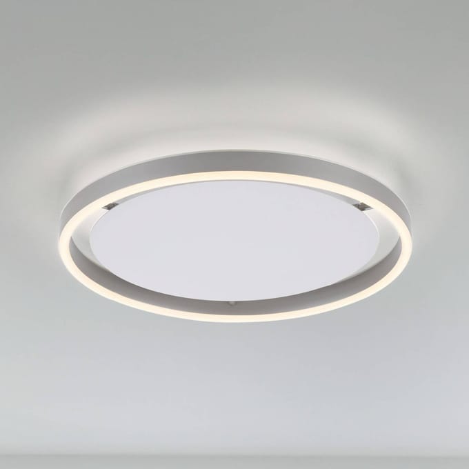 JUST LIGHT. GmbH LED plafondlamp Ritus, Ø 39,3 cm, aluminium, dimbaar