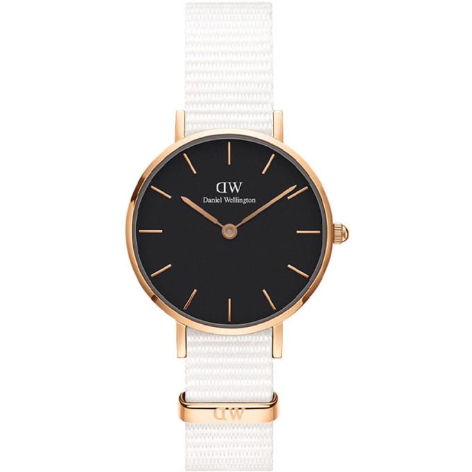 Daniel Wellington DW Watch Petite Dover Black Rose Gold 28mm