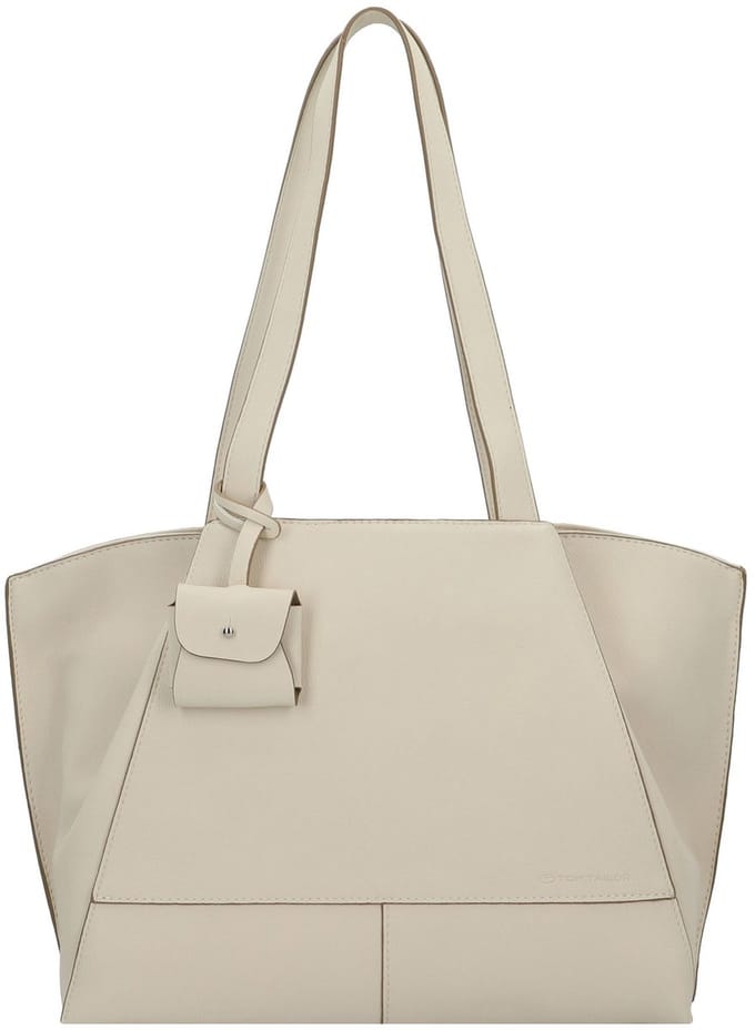 TOM TAILOR Schoudertas Adrienn Zip Shopper Cream White Crème