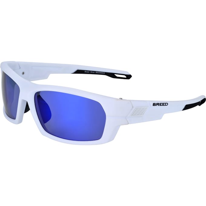 Breed Sirus gepolariseerde zonnebril - Wit/Blauw