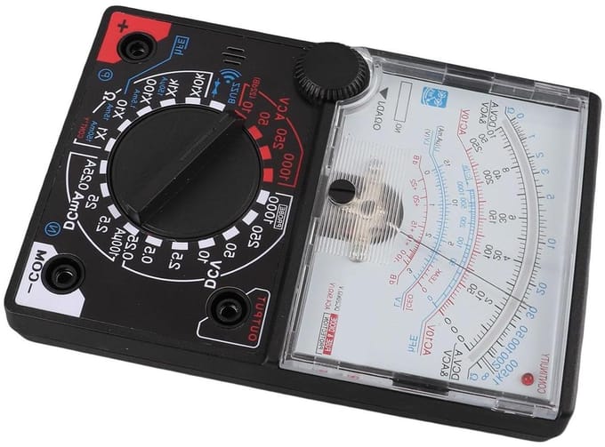 Pointer Multimeter - Spanning Tester - Elektrische Metingen - Zoemer Continuïteit - 15 x 13 x 4 cm - Grijs